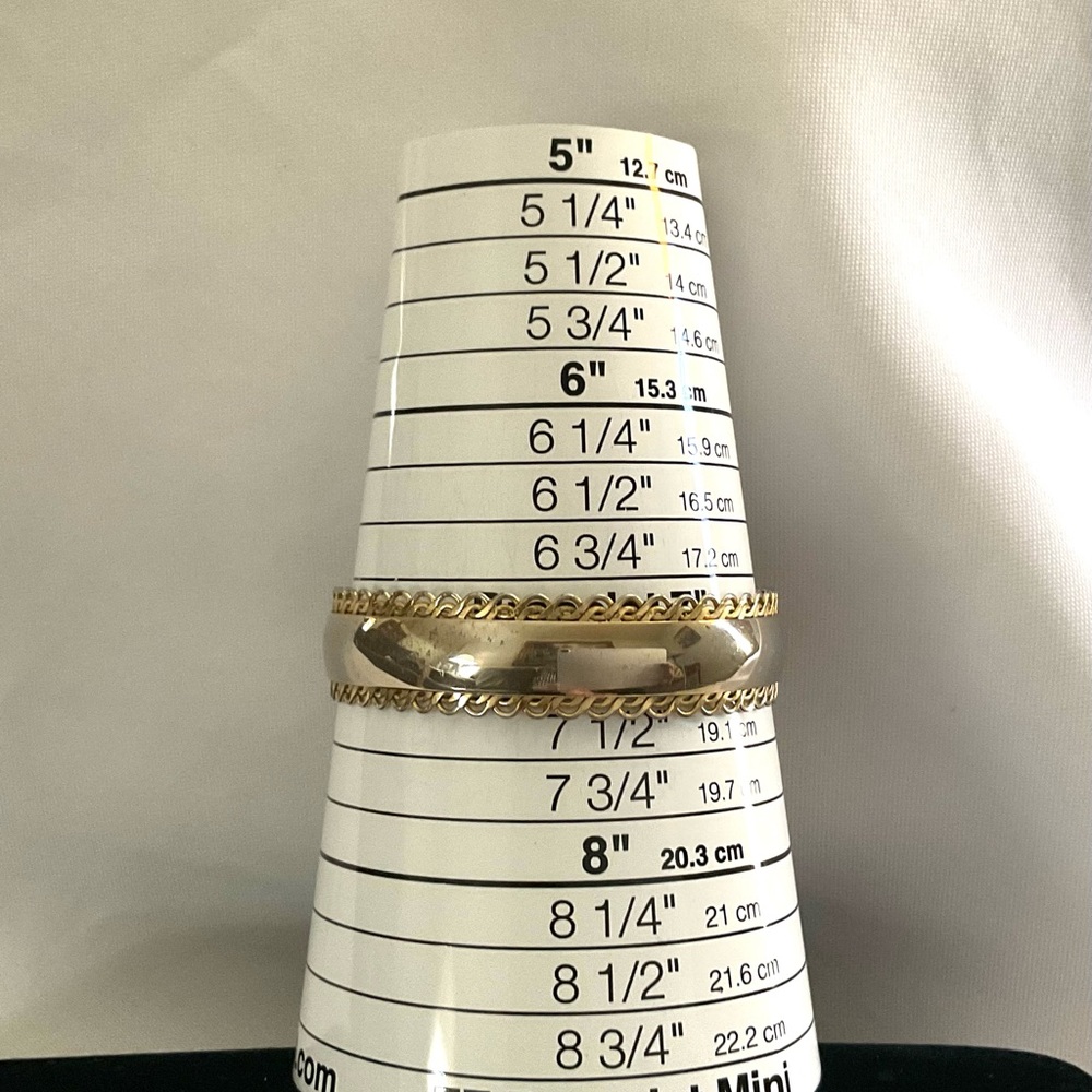 Vintage Gold Tone CATHE Cuff Bracelet ((Pat Pending) - Picture 4 of 4
